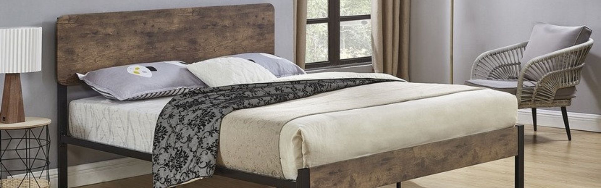 rustic bed